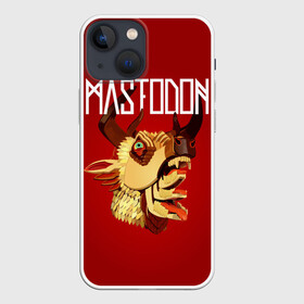 Чехол для iPhone 13 mini с принтом Mastodon ,  |  | leviathan | mastodon | metal | sludge metal | stoner | грув метал | группы | мастодон | метал | музыка | рок