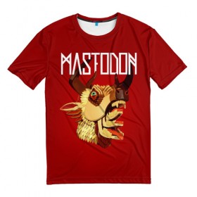 Мужская футболка 3D с принтом Mastodon , 100% полиэфир | прямой крой, круглый вырез горловины, длина до линии бедер | Тематика изображения на принте: leviathan | mastodon | metal | sludge metal | stoner | грув метал | группы | мастодон | метал | музыка | рок