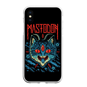 Чехол для iPhone XS Max матовый с принтом Mastodon , Силикон | Область печати: задняя сторона чехла, без боковых панелей | leviathan | mastodon | metal | sludge metal | stoner | грув метал | группы | мастодон | метал | музыка | рок