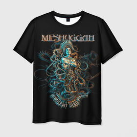 Мужская футболка 3D с принтом Meshuggah , 100% полиэфир | прямой крой, круглый вырез горловины, длина до линии бедер | Тематика изображения на принте: djent | jens kidman | meshuggah | metal | грув метал | группы | метал | мешуга | музыка | рок