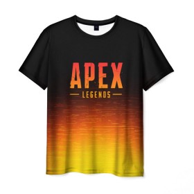 Мужская футболка 3D с принтом APEX LEGENDS , 100% полиэфир | прямой крой, круглый вырез горловины, длина до линии бедер | Тематика изображения на принте: apex | apex legends | battle | battle royal | titanfall | апекс | апекс легендс | батл рояль | битва | война | королевская битва