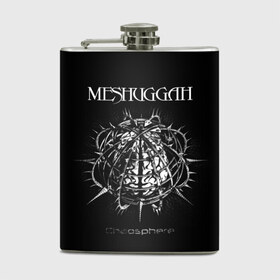 Фляга с принтом Meshuggah , металлический корпус | емкость 0,22 л, размер 125 х 94 мм. Виниловая наклейка запечатывается полностью | djent | jens kidman | meshuggah | metal | грув метал | группы | метал | мешуга | музыка | рок