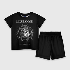 Детский костюм с шортами 3D с принтом Meshuggah ,  |  | Тематика изображения на принте: djent | jens kidman | meshuggah | metal | грув метал | группы | метал | мешуга | музыка | рок