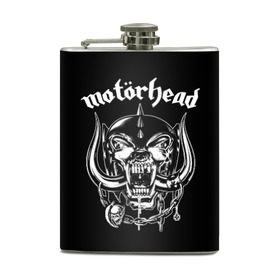 Фляга с принтом Motorhead , металлический корпус | емкость 0,22 л, размер 125 х 94 мм. Виниловая наклейка запечатывается полностью | Тематика изображения на принте: motorhead | группы | лемми килмистер | метал | музыка | рок | хард рок | хеви метал