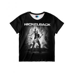 Детская футболка 3D с принтом Nickelback , 100% гипоаллергенный полиэфир | прямой крой, круглый вырез горловины, длина до линии бедер, чуть спущенное плечо, ткань немного тянется | dark horse | feed the machine | nickelback | no fixed adress | группы | метал | музыка | никлбэк | рок | хард рок | чед крюгер