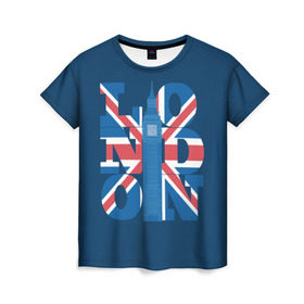 Женская футболка 3D с принтом London , 100% полиэфир ( синтетическое хлопкоподобное полотно) | прямой крой, круглый вырез горловины, длина до линии бедер | city | england | flag | london | symbol | tow | uk | англия | башня | биг бен | великобритания | город | городской | графика | жёлтое | закат | иллюстрация | искусство | лондон | мода | молодёжная | небо | рисунок | символ