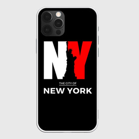 Чехол для iPhone 12 Pro с принтом New York City , силикон | область печати: задняя сторона чехла, без боковых панелей | america | city | large | liberty | new york | sculpture | statue | symbol | usa | америка | большие | буквы | город | графика | жизни | иллюстрация | искусство | мода | нью йорк | рисунок | свободы | силуэт | символ | скульптура | статуя