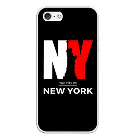 Чехол для iPhone 5/5S матовый с принтом New York City , Силикон | Область печати: задняя сторона чехла, без боковых панелей | america | city | large | liberty | new york | sculpture | statue | symbol | usa | америка | большие | буквы | город | графика | жизни | иллюстрация | искусство | мода | нью йорк | рисунок | свободы | силуэт | символ | скульптура | статуя