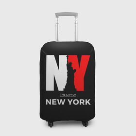 Чехол для чемодана 3D с принтом New York City , 86% полиэфир, 14% спандекс | двустороннее нанесение принта, прорези для ручек и колес | america | city | large | liberty | new york | sculpture | statue | symbol | usa | америка | большие | буквы | город | графика | жизни | иллюстрация | искусство | мода | нью йорк | рисунок | свободы | силуэт | символ | скульптура | статуя