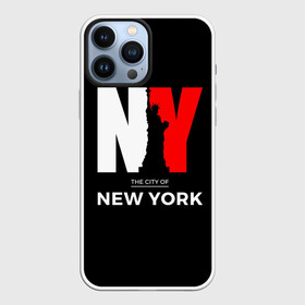 Чехол для iPhone 13 Pro Max с принтом New York City ,  |  | america | city | large | liberty | new york | sculpture | statue | symbol | usa | америка | большие | буквы | город | графика | жизни | иллюстрация | искусство | мода | нью йорк | рисунок | свободы | силуэт | символ | скульптура | статуя