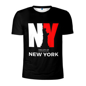 Мужская футболка 3D спортивная с принтом New York City , 100% полиэстер с улучшенными характеристиками | приталенный силуэт, круглая горловина, широкие плечи, сужается к линии бедра | Тематика изображения на принте: america | city | large | liberty | new york | sculpture | statue | symbol | usa | америка | большие | буквы | город | графика | жизни | иллюстрация | искусство | мода | нью йорк | рисунок | свободы | силуэт | символ | скульптура | статуя