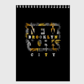 Скетчбук с принтом New York City , 100% бумага
 | 48 листов, плотность листов — 100 г/м2, плотность картонной обложки — 250 г/м2. Листы скреплены сверху удобной пружинной спиралью | art | background | brooklyn | city | drawing | fashion | font | graphics | illustration | lifestyle | new york | text | бруклин | город | графика | жизни | иллюстрация | искусство | мода | нью йорк | рисунок | стиль | текст | фон | шрифт