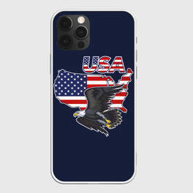 Чехол для iPhone 12 Pro Max с принтом USA , Силикон |  | america | bald | bir | eagle | flag | stars and stripes | usa | америка | белоголовый | графика | жизни | звездно полосатый | иллюстрация | искусство | карта | контур | летит | мода | орёл | птица | рисунок | силуэт | символ