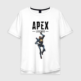 Мужская футболка хлопок Oversize с принтом Pathfinder , 100% хлопок | свободный крой, круглый ворот, “спинка” длиннее передней части | apex | apex legends | legends | pathfinder | titanfall | titanfall apex legends | апекс | апекс ледженс | пасфайндер | титанфол | титанфолл легендс
