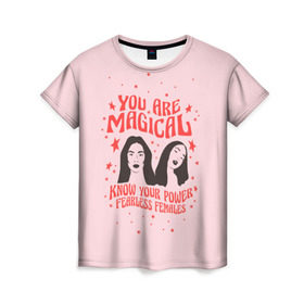 Женская футболка 3D с принтом Fearless females , 100% полиэфир ( синтетическое хлопкоподобное полотно) | прямой крой, круглый вырез горловины, длина до линии бедер | 8 марта | feminism | girl power | like a girl | venus | весна | женщины | международный женский день | подарок | феминизм