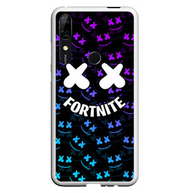 Чехол для Honor P Smart Z с принтом FORTNITE x MARSHMELLO , Силикон | Область печати: задняя сторона чехла, без боковых панелей | Тематика изображения на принте: 2019 | armor | armour | cybersport | esport | fortnite | game | llama | logo | броня | игра | киберспорт | лама | фиолетовый | фирменные цвета | фортнайт