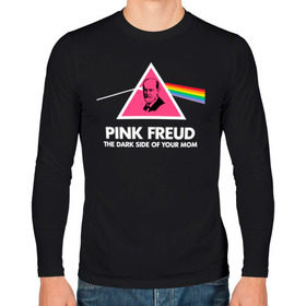 Мужской лонгслив хлопок с принтом Pink Freud , 100% хлопок |  | Тематика изображения на принте: pink freud | sigmund freud | зигмунд фрейд | фрейд