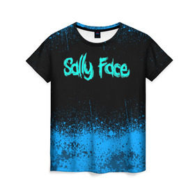 Женская футболка 3D с принтом Sally Face (19) , 100% полиэфир ( синтетическое хлопкоподобное полотно) | прямой крой, круглый вырез горловины, длина до линии бедер | Тематика изображения на принте: face | fisher | larry johnson | mask | sally | sally face | sally fisher | демоны | духи | маска | призраки | салли | салли фейс | салли фишер | фейс