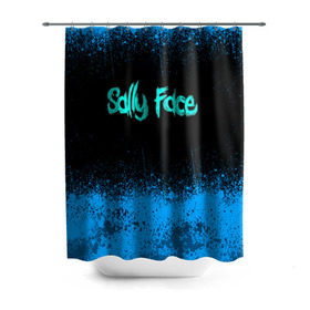 Штора 3D для ванной с принтом Sally Face (19) , 100% полиэстер | плотность материала — 100 г/м2. Стандартный размер — 146 см х 180 см. По верхнему краю — пластиковые люверсы для креплений. В комплекте 10 пластиковых колец | face | fisher | larry johnson | mask | sally | sally face | sally fisher | демоны | духи | маска | призраки | салли | салли фейс | салли фишер | фейс