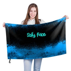 Флаг 3D с принтом Sally Face (19) , 100% полиэстер | плотность ткани — 95 г/м2, размер — 67 х 109 см. Принт наносится с одной стороны | face | fisher | larry johnson | mask | sally | sally face | sally fisher | демоны | духи | маска | призраки | салли | салли фейс | салли фишер | фейс