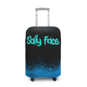 Чехол для чемодана 3D с принтом Sally Face (19) , 86% полиэфир, 14% спандекс | двустороннее нанесение принта, прорези для ручек и колес | face | fisher | larry johnson | mask | sally | sally face | sally fisher | демоны | духи | маска | призраки | салли | салли фейс | салли фишер | фейс