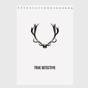 Скетчбук с принтом True Detective , 100% бумага
 | 48 листов, плотность листов — 100 г/м2, плотность картонной обложки — 250 г/м2. Листы скреплены сверху удобной пружинной спиралью | Тематика изображения на принте: carcosa | true detective | каркоса | криминал | мистика | настоящий детектив | раст коул | религия | ритуал | рога | символ | эзотерика