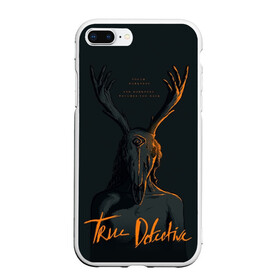 Чехол для iPhone 7Plus/8 Plus матовый с принтом True Detective , Силикон | Область печати: задняя сторона чехла, без боковых панелей | carcosa | true detective | каркоса | криминал | мистика | настоящий детектив | раст коул | религия | ритуал | рога | символ | эзотерика