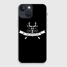 Чехол для iPhone 13 mini с принтом True Detective ,  |  | carcosa | true detective | каркоса | криминал | мистика | настоящий детектив | раст коул | религия | ритуал | рога | символ | эзотерика