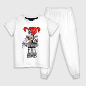 Детская пижама хлопок с принтом Five Nights At Freddys , 100% хлопок |  брюки и футболка прямого кроя, без карманов, на брюках мягкая резинка на поясе и по низу штанин
 | Тематика изображения на принте: 