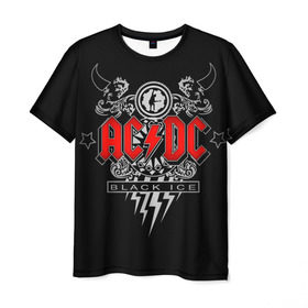 Мужская футболка 3D с принтом AC/DC , 100% полиэфир | прямой крой, круглый вырез горловины, длина до линии бедер | Тематика изображения на принте: ac dc | acdc | группы | метал | музыка | рок | хард рок | эйси диси | эйсидиси