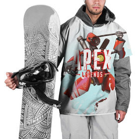 Накидка на куртку 3D с принтом Apex Legends - Pathfinder , 100% полиэстер |  | apex | apexlegends | battle | fall | legends | pathfinder | royale | titan | titanfall | апекс | битва | игра | игры | королевская | легенд | легендс | легенды | лого | меха | мехи | роботы | символ | титанфол
