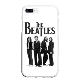 Чехол для iPhone 7Plus/8 Plus матовый с принтом The Beatles , Силикон | Область печати: задняя сторона чехла, без боковых панелей | beatles | the beatles | битлз | битлс | битлы | группы | джон леннон | джордж харрисон | легенды | музыка | пол маккартни | ринго старр | рок