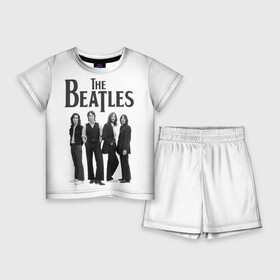 Детский костюм с шортами 3D с принтом The Beatles ,  |  | Тематика изображения на принте: beatles | the beatles | битлз | битлс | битлы | группы | джон леннон | джордж харрисон | легенды | музыка | пол маккартни | ринго старр | рок