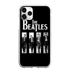 Чехол для iPhone 11 Pro Max матовый с принтом The Beatles , Силикон |  | beatles | the beatles | битлз | битлс | битлы | группы | джон леннон | джордж харрисон | легенды | музыка | пол маккартни | ринго старр | рок