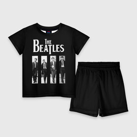 Детский костюм с шортами 3D с принтом The Beatles ,  |  | Тематика изображения на принте: beatles | the beatles | битлз | битлс | битлы | группы | джон леннон | джордж харрисон | легенды | музыка | пол маккартни | ринго старр | рок