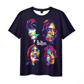 Мужская футболка 3D с принтом The Beatles , 100% полиэфир | прямой крой, круглый вырез горловины, длина до линии бедер | beatles | the beatles | битлз | битлс | битлы | группы | джон леннон | джордж харрисон | легенды | музыка | пол маккартни | ринго старр | рок