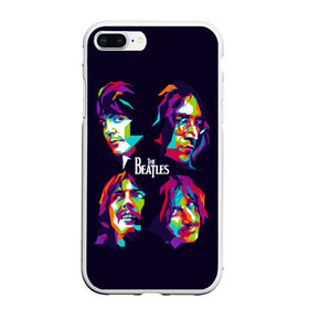 Чехол для iPhone 7Plus/8 Plus матовый с принтом The Beatles , Силикон | Область печати: задняя сторона чехла, без боковых панелей | beatles | the beatles | битлз | битлс | битлы | группы | джон леннон | джордж харрисон | легенды | музыка | пол маккартни | ринго старр | рок