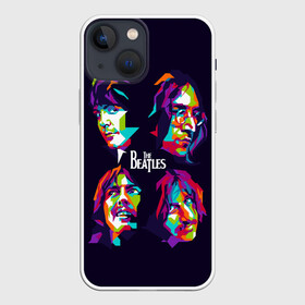 Чехол для iPhone 13 mini с принтом The Beatles ,  |  | beatles | the beatles | битлз | битлс | битлы | группы | джон леннон | джордж харрисон | легенды | музыка | пол маккартни | ринго старр | рок