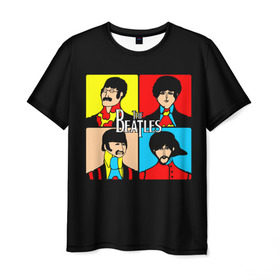 Мужская футболка 3D с принтом The Beatles , 100% полиэфир | прямой крой, круглый вырез горловины, длина до линии бедер | Тематика изображения на принте: beatles | the beatles | битлз | битлс | битлы | группы | джон леннон | джордж харрисон | легенды | музыка | пол маккартни | ринго старр | рок