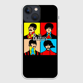 Чехол для iPhone 13 mini с принтом The Beatles ,  |  | beatles | the beatles | битлз | битлс | битлы | группы | джон леннон | джордж харрисон | легенды | музыка | пол маккартни | ринго старр | рок