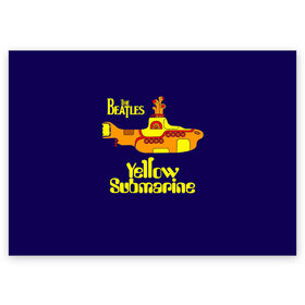 Поздравительная открытка с принтом The Beatles. Yellow Submarine , 100% бумага | плотность бумаги 280 г/м2, матовая, на обратной стороне линовка и место для марки
 | beatles | the beatles | yellow submarine | битлз | битлс | битлы | группы | джон леннон | джордж харрисон | легенды | музыка | пол маккартни | ринго старр | рок