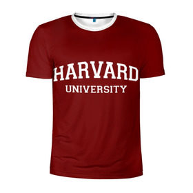 Мужская футболка 3D спортивная с принтом Harvard University_девиз , 100% полиэстер с улучшенными характеристиками | приталенный силуэт, круглая горловина, широкие плечи, сужается к линии бедра | harvard university | usa | америка | вуз | гарвард | колледж | образование | студенты | сша | университет | школа