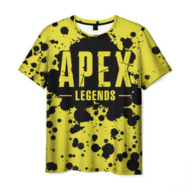 Мужская футболка 3D с принтом Apex Legends , 100% полиэфир | прямой крой, круглый вырез горловины, длина до линии бедер | battle | royale | апекс | битва | боевой | королевская | легендс | лутбокс | оружие | робот | спектры | титан | шутер