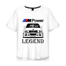 Мужская футболка хлопок Oversize с принтом BMW Power LEGEND , 100% хлопок | свободный крой, круглый ворот, “спинка” длиннее передней части | bmw | legend | motorsport | power | авто | автомобиль | бмв | бумер | бэха | крутая | легенда | машина | немецкое | тачка
