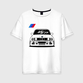 Женская футболка хлопок Oversize с принтом BMW Power LEGEND , 100% хлопок | свободный крой, круглый ворот, спущенный рукав, длина до линии бедер
 | bmw | legend | motorsport | power | авто | автомобиль | бмв | бумер | бэха | крутая | легенда | машина | немецкое | тачка