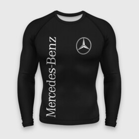 Мужской рашгард 3D с принтом Merce ,  |  | amg | benz | carbon | logo | mercedes | амг | бенз | бенс | бенц | гелик | карбон | лого | мерин | мерс | мерседес | на спине