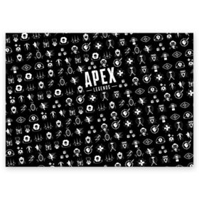 Поздравительная открытка с принтом APEX LEGENDS , 100% бумага | плотность бумаги 280 г/м2, матовая, на обратной стороне линовка и место для марки
 | apex legends | apex legends battle. | apex legends engine | apex legends origin | apex legends игра | titanfall apex legends