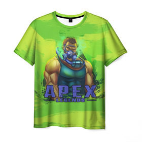 Мужская футболка 3D с принтом Apex Legends , 100% полиэфир | прямой крой, круглый вырез горловины, длина до линии бедер | battle | royale | апекс | битва | боевой | королевская | легендс | лутбокс | оружие | робот | спектры | титан | шутер