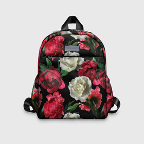 Детский рюкзак 3D с принтом Розы , 100% полиэстер | лямки с регулируемой длиной, сверху петелька, чтобы рюкзак можно было повесить на вешалку. Основное отделение закрывается на молнию, как и внешний карман. Внутри дополнительный карман. По бокам два дополнительных кармашка | Тематика изображения на принте: f | flora | flowers | greens | leaves | nature | ornament | patterns | petals | red | roses | style | white | youth | белые | зелень | иллюстрация | красные | лепестки | листья | мода | молодежная | орнамент | природа | розовые | розы | стиль | узоры | фл