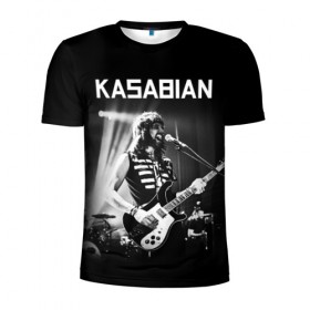 Мужская футболка 3D спортивная с принтом Kasabian , 100% полиэстер с улучшенными характеристиками | приталенный силуэт, круглая горловина, широкие плечи, сужается к линии бедра | Тематика изображения на принте: 